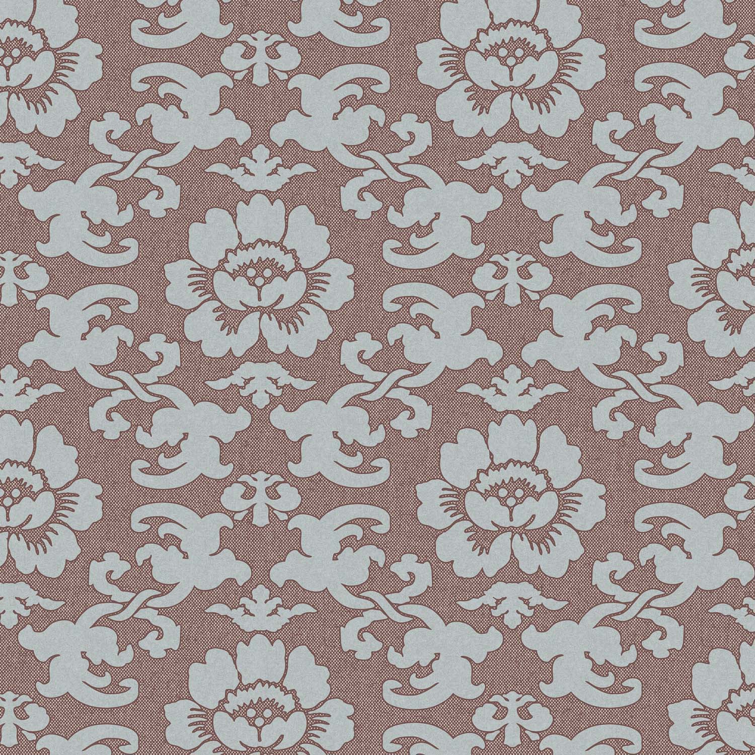 Mitchell Black Silken Poppy Wallpaper