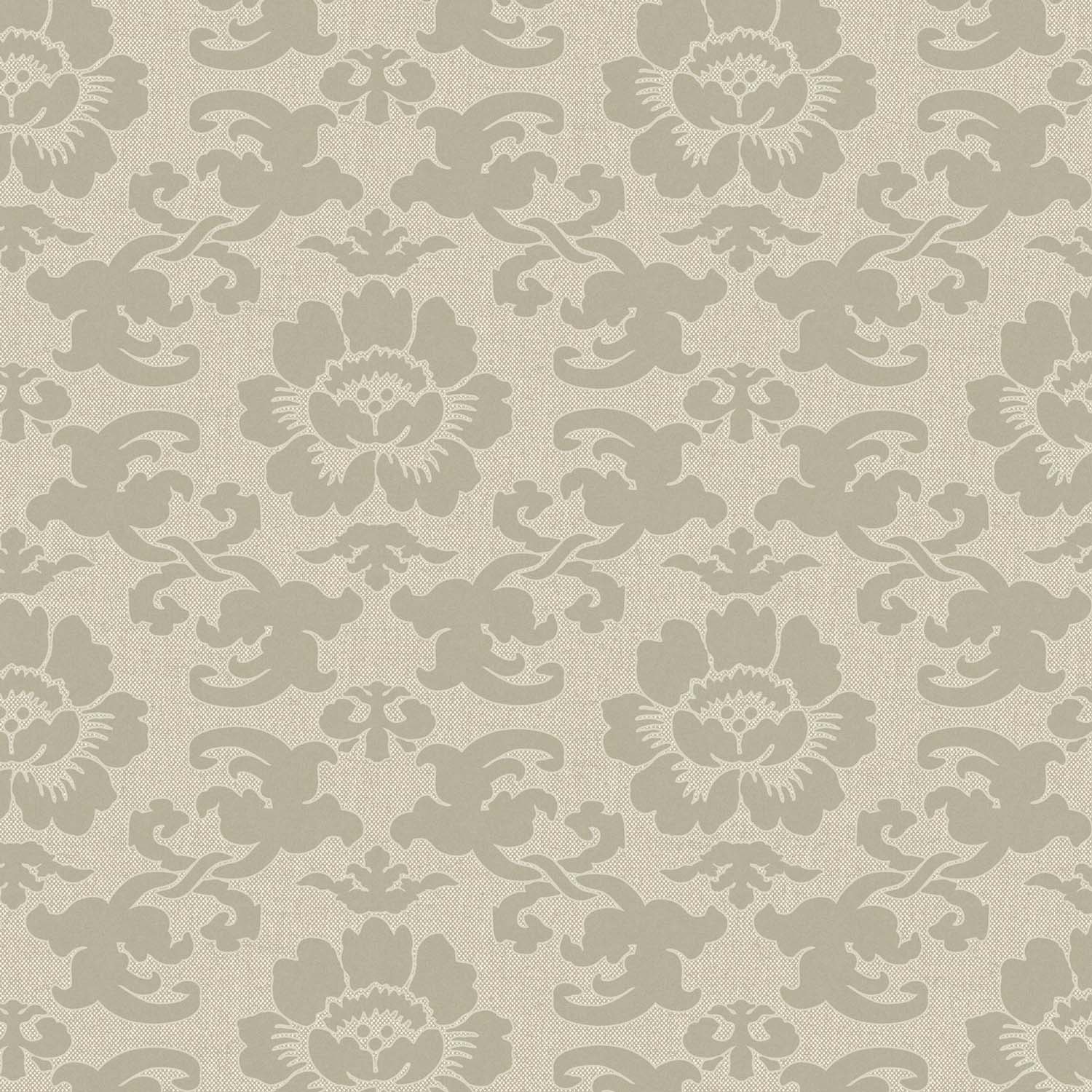Mitchell Black Silken Poppy Wallpaper
