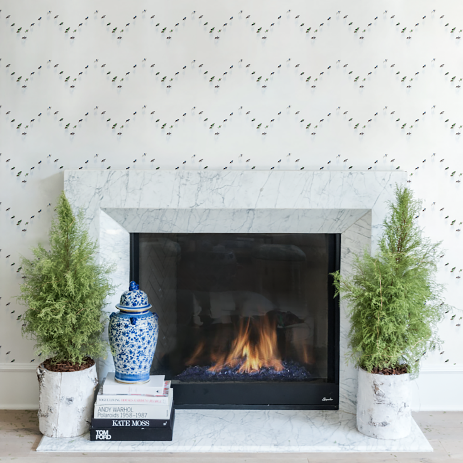 Mitchell Black x Gray Malin Snow Polo Wallpaper