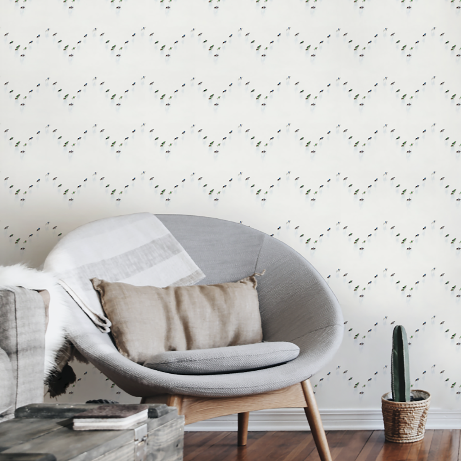 Mitchell Black x Gray Malin Snow Polo Wallpaper
