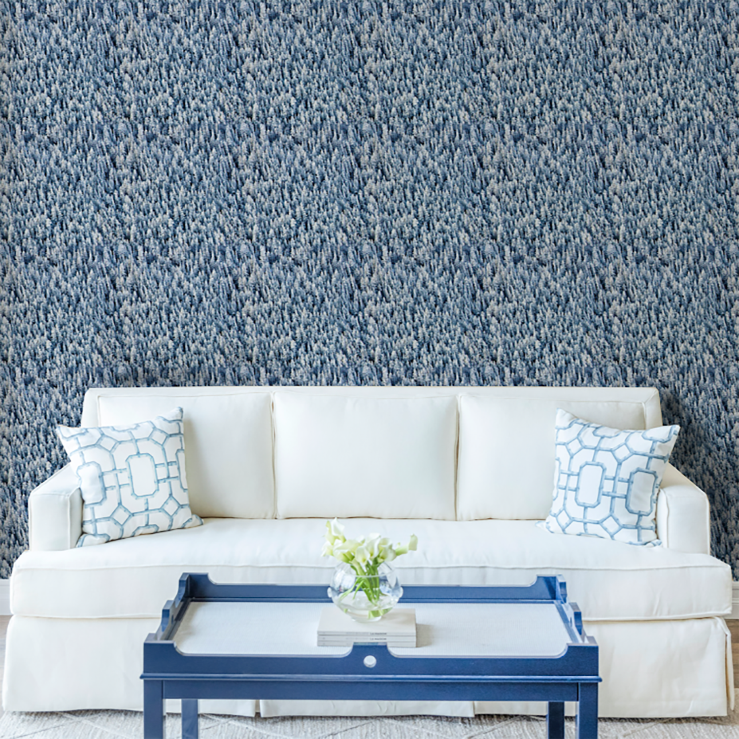 Mitchell Black x Gray Malin Snowy Pines Wallpaper