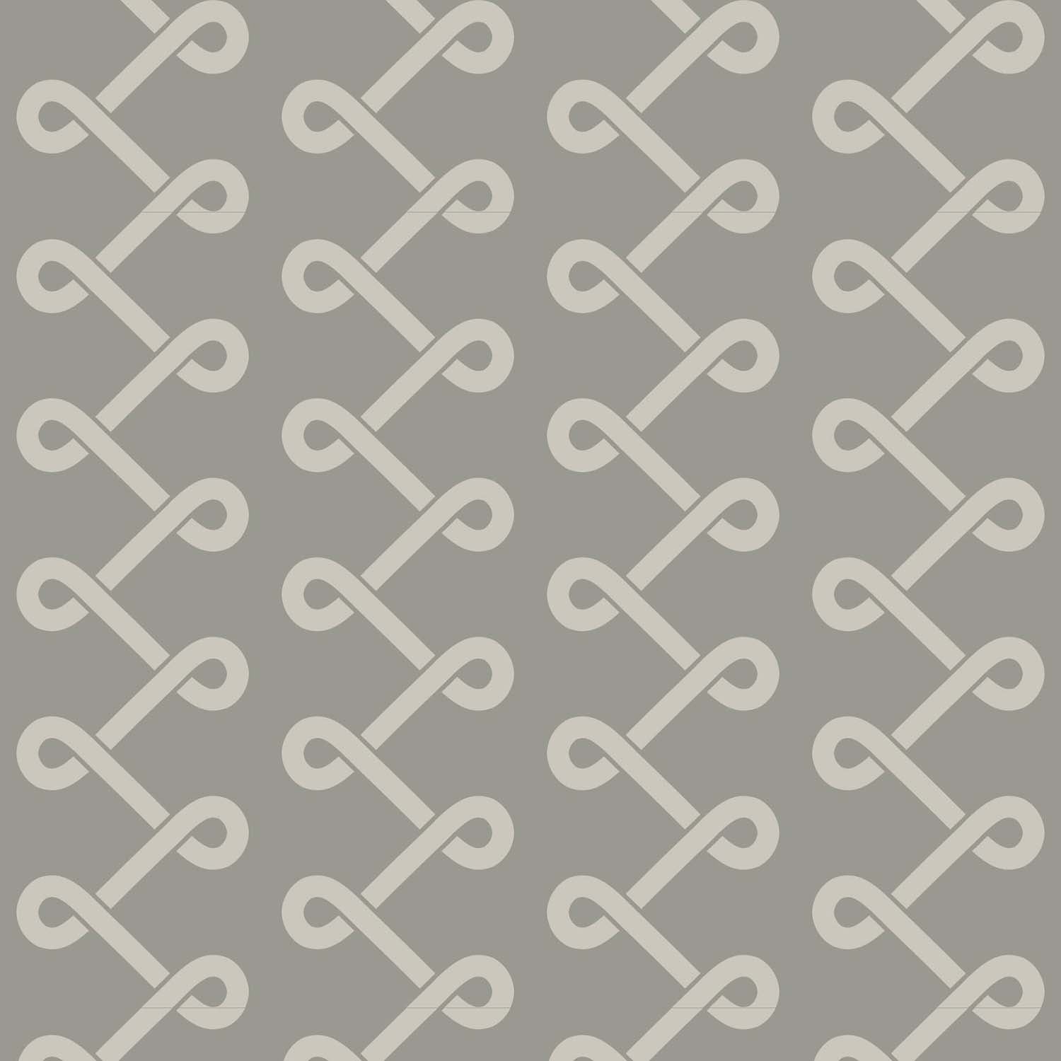 Soft Knot designer wallpaper in Walnut styled in a sunroom