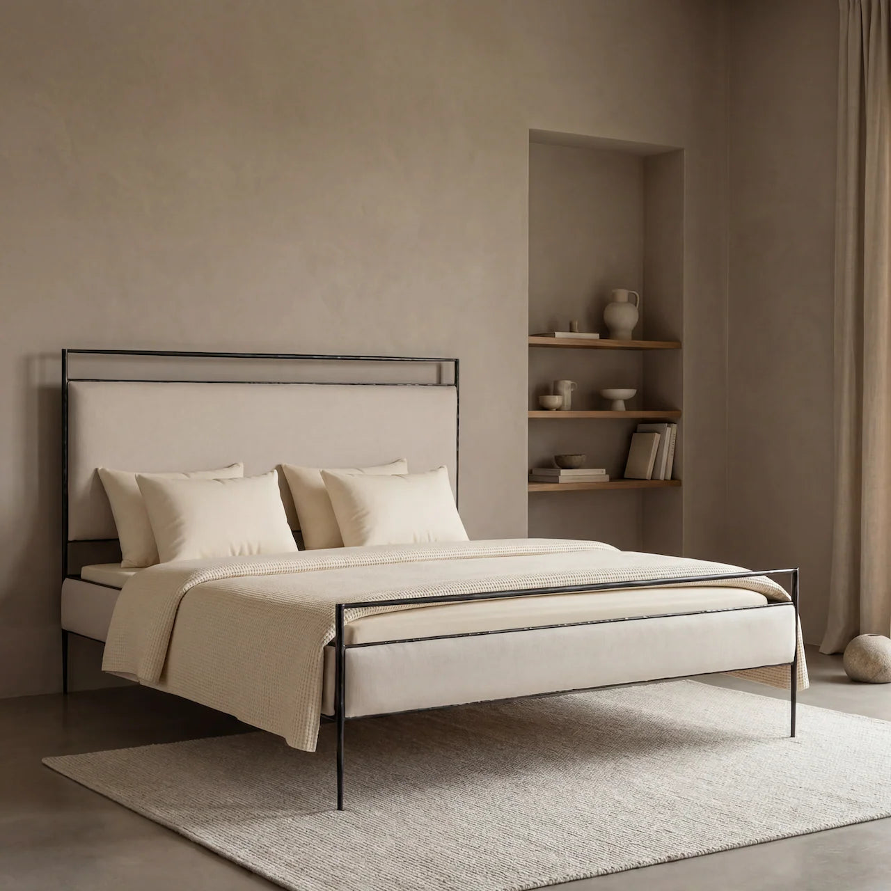 MENO HOME x Co. House Designs Soma Natural Iron Bed