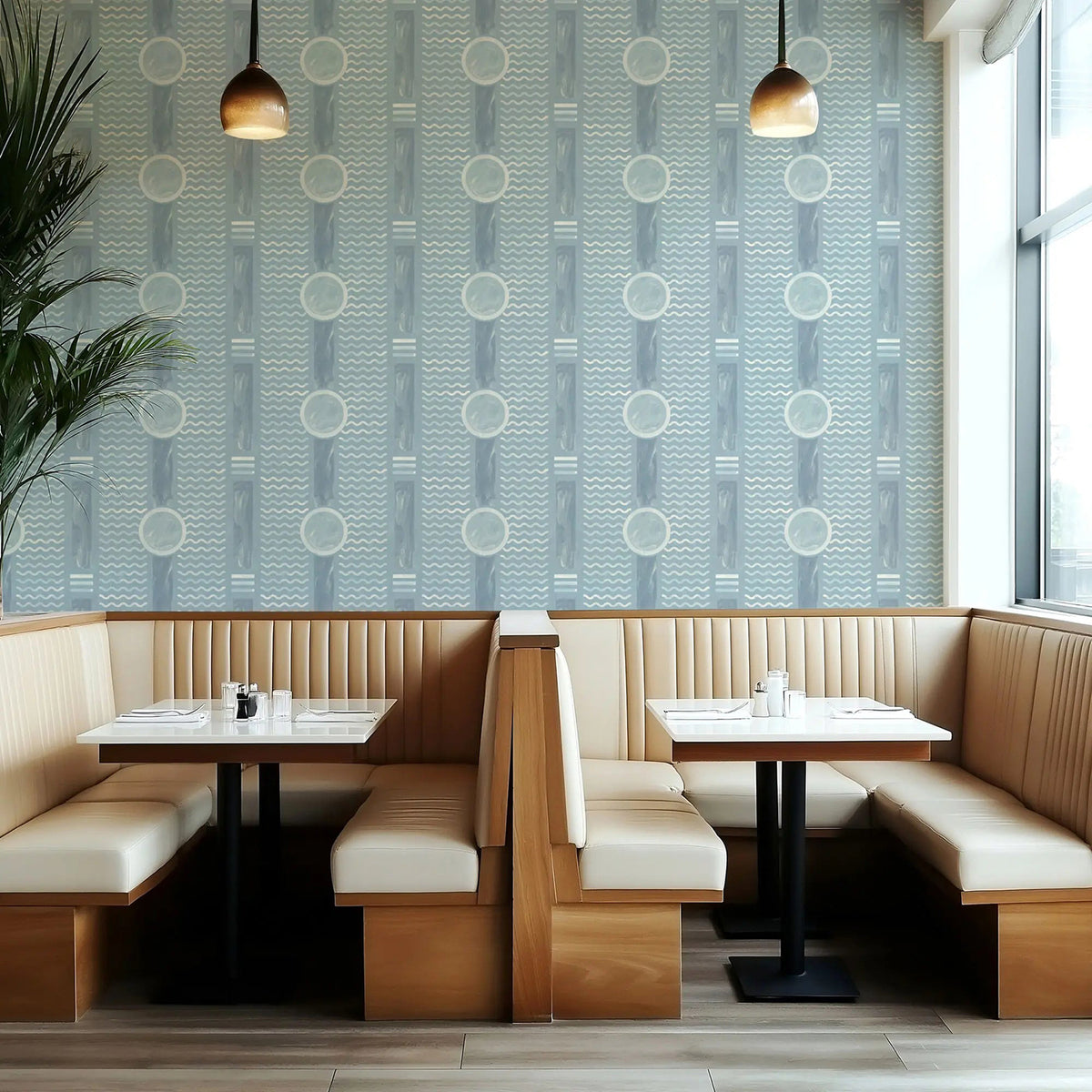 Mitchell Black South Beach Facade Wallpaper