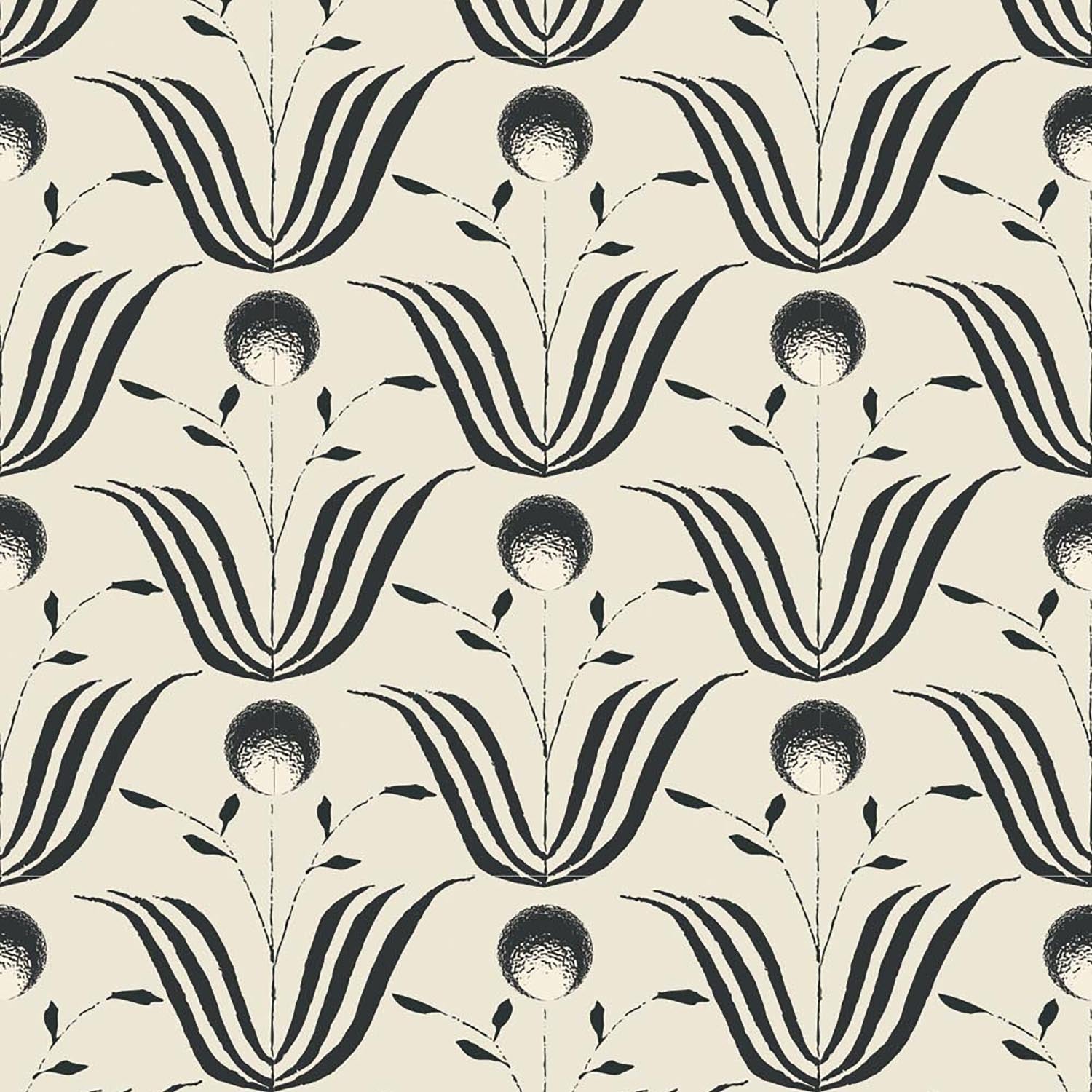 Mitchell Black Spring Bloom Wallpaper