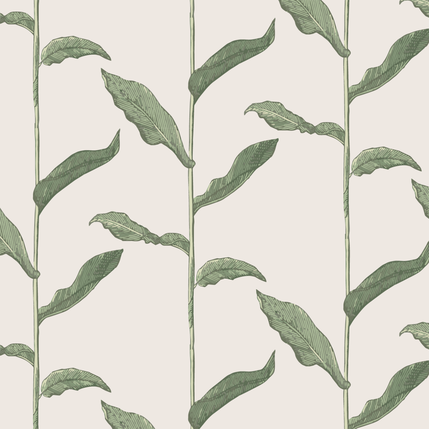 Mitchell Black Stalks Wallpaper