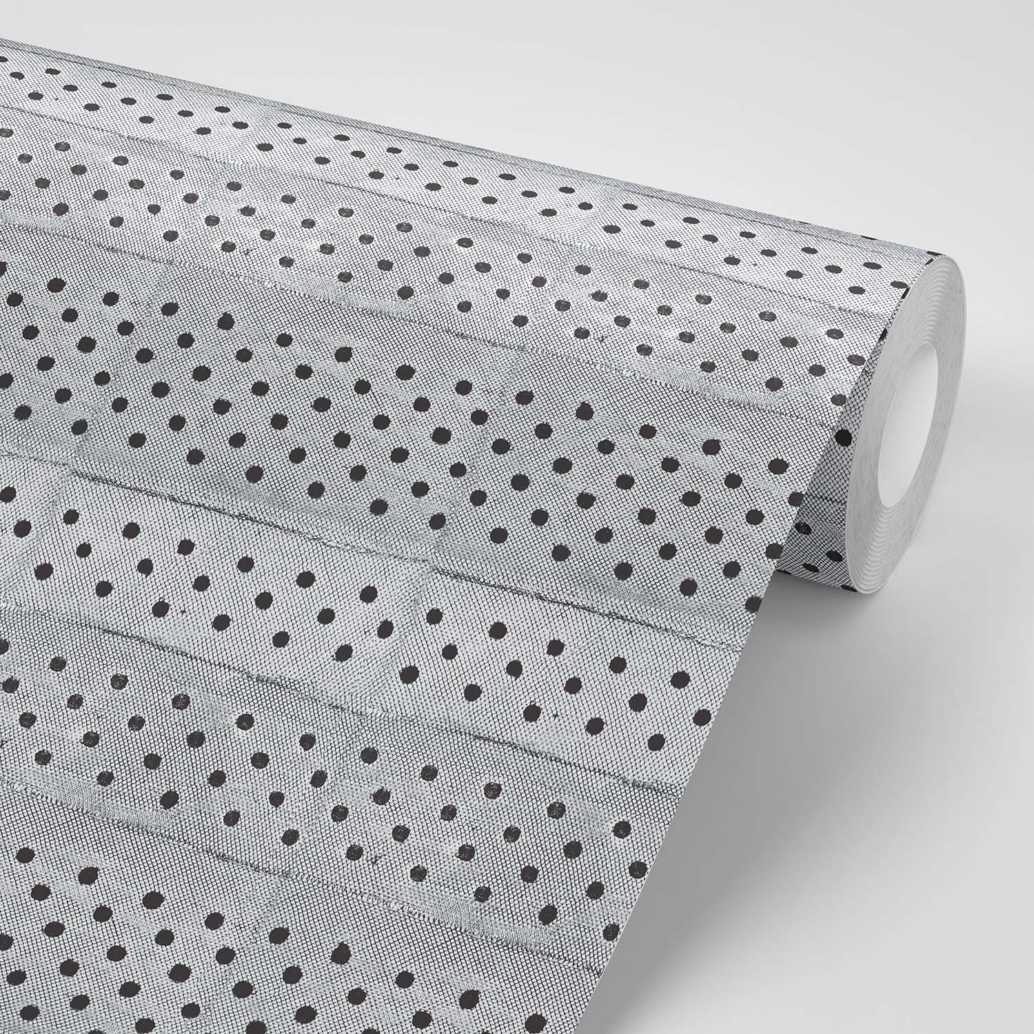 Mitchell Black Stitched Wallpaper