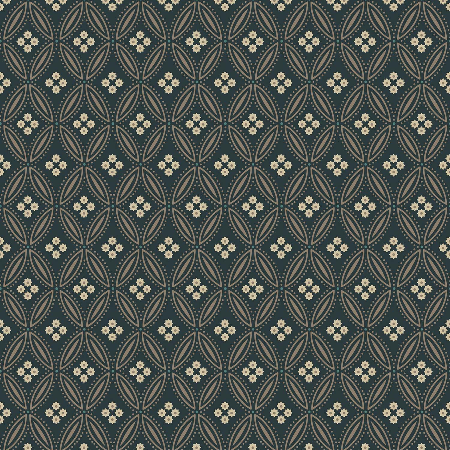 Mitchell Black Stone Lace Wallpaper