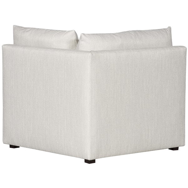 Vanguard Furniture Dove Callaloo Cotton Fabric Corner Chair