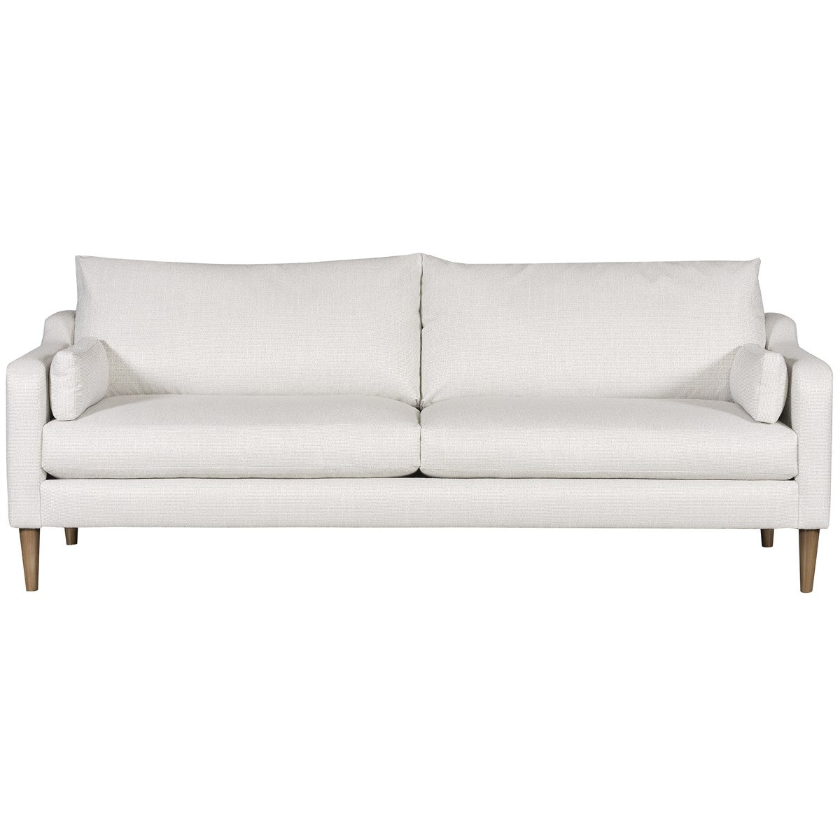 Vanguard Furniture Thea Callaloo Cotton Fabric with Flaxen Stone Tapered Leg Sofa