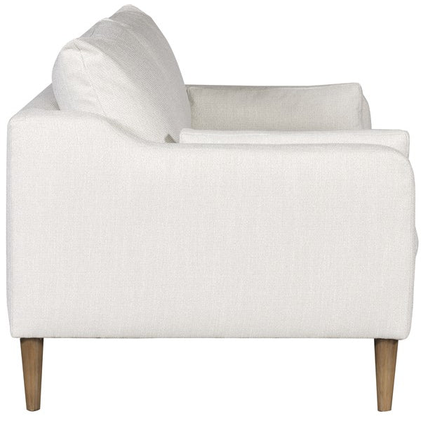 Vanguard Furniture Thea Callaloo Cotton Fabric with Flaxen Stone Tapered Leg Sofa