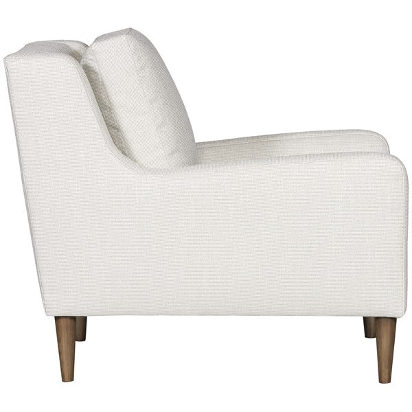 Vanguard Furniture Josie Callaloo Cotton Fabric with Flaxen Stone Tapered Leg Chair