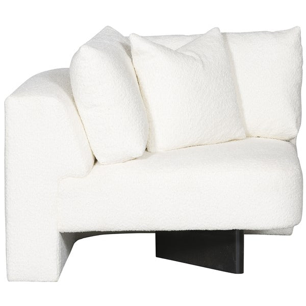 Vanguard Furniture Lola Itilia Ivory/Film Noir Corner Chair