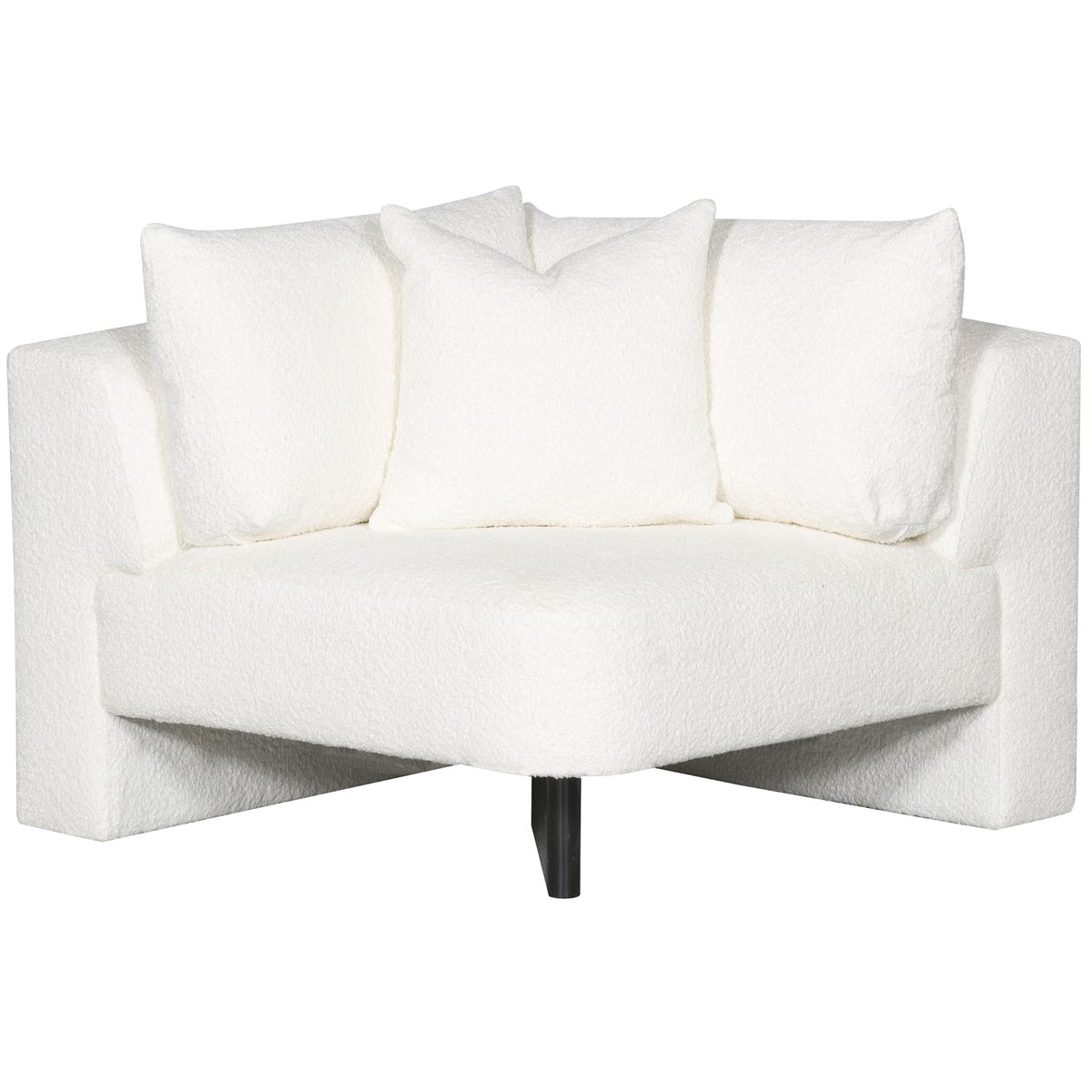 Vanguard Furniture Lola Itilia Ivory/Film Noir Corner Chair
