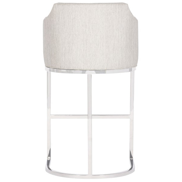 Vanguard Furniture MIY Dining Index Porcelain with Polished Nickel Performance Ian Barstool
