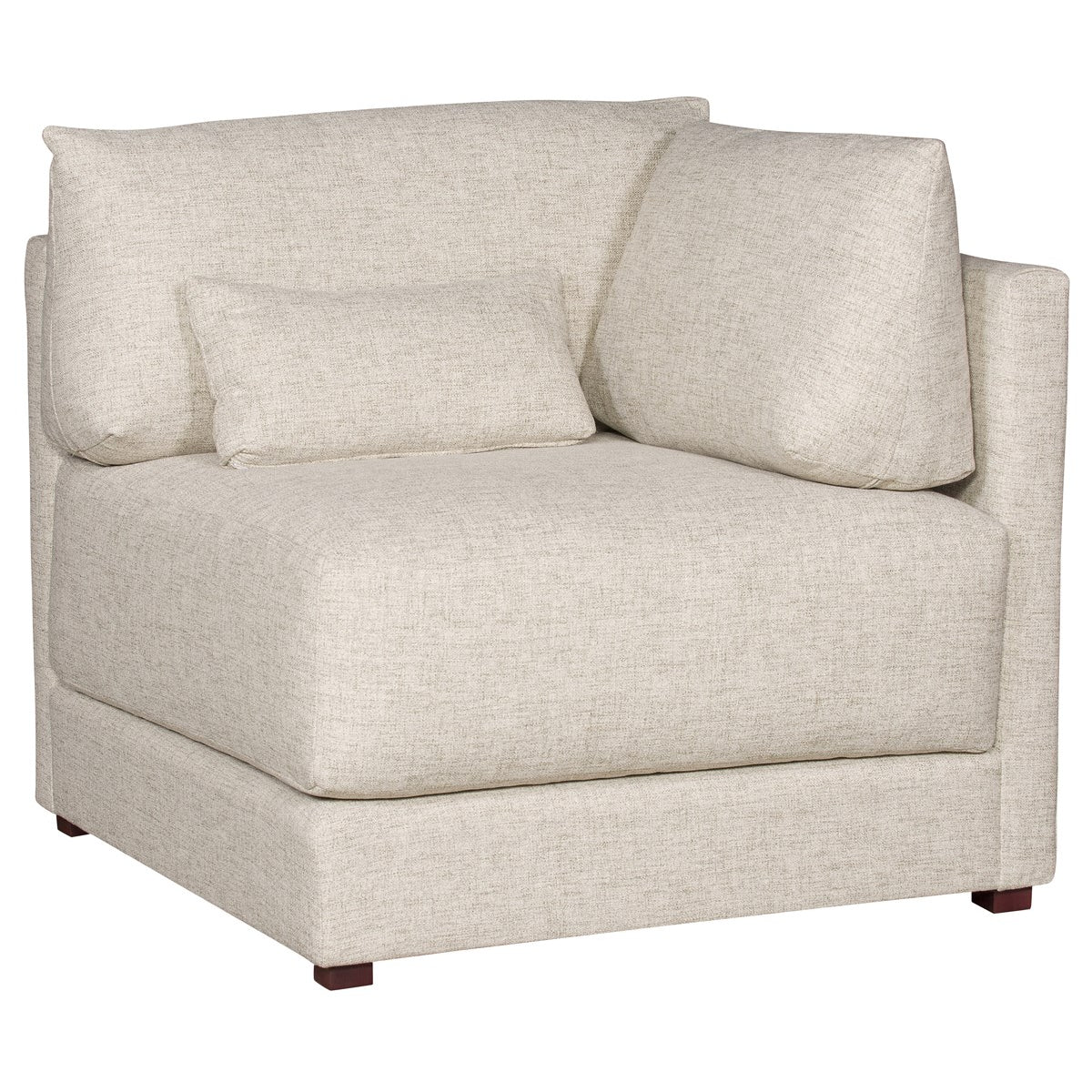 Vanguard Furniture Dove Jack Linen Fabric Corner Chair