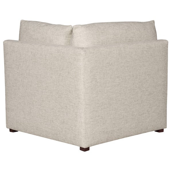 Vanguard Furniture Dove Jack Linen Fabric Corner Chair