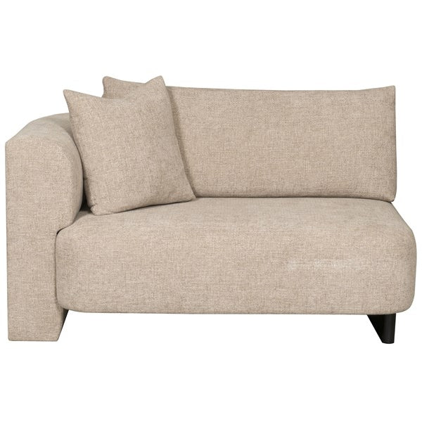 Vanguard Furniture Lola Jasper Pebble/Film Noir Left Arm Loveseat
