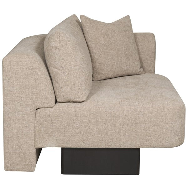 Vanguard Furniture Lola Jasper Pebble/Film Noir Right Arm Loveseat