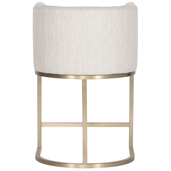 Vanguard Furniture MIY Dining Index Porcelain with Satin Brass Metal Barrel Base Performance Emmett Counter Stool