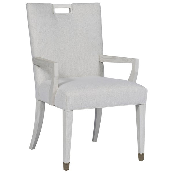 Vanguard Furniture Parkhurst January Snow w/Casablanca & White Bronze Ferrule Performance Dining