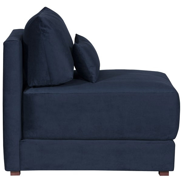 Vanguard Furniture Dove Village Ink Fabric Armless Chair