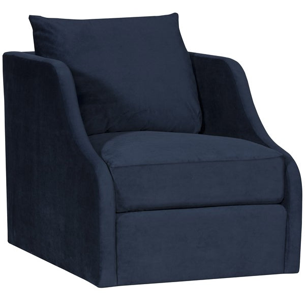 Vanguard Furniture Cora Village Ink Fabric Swivel Chair
