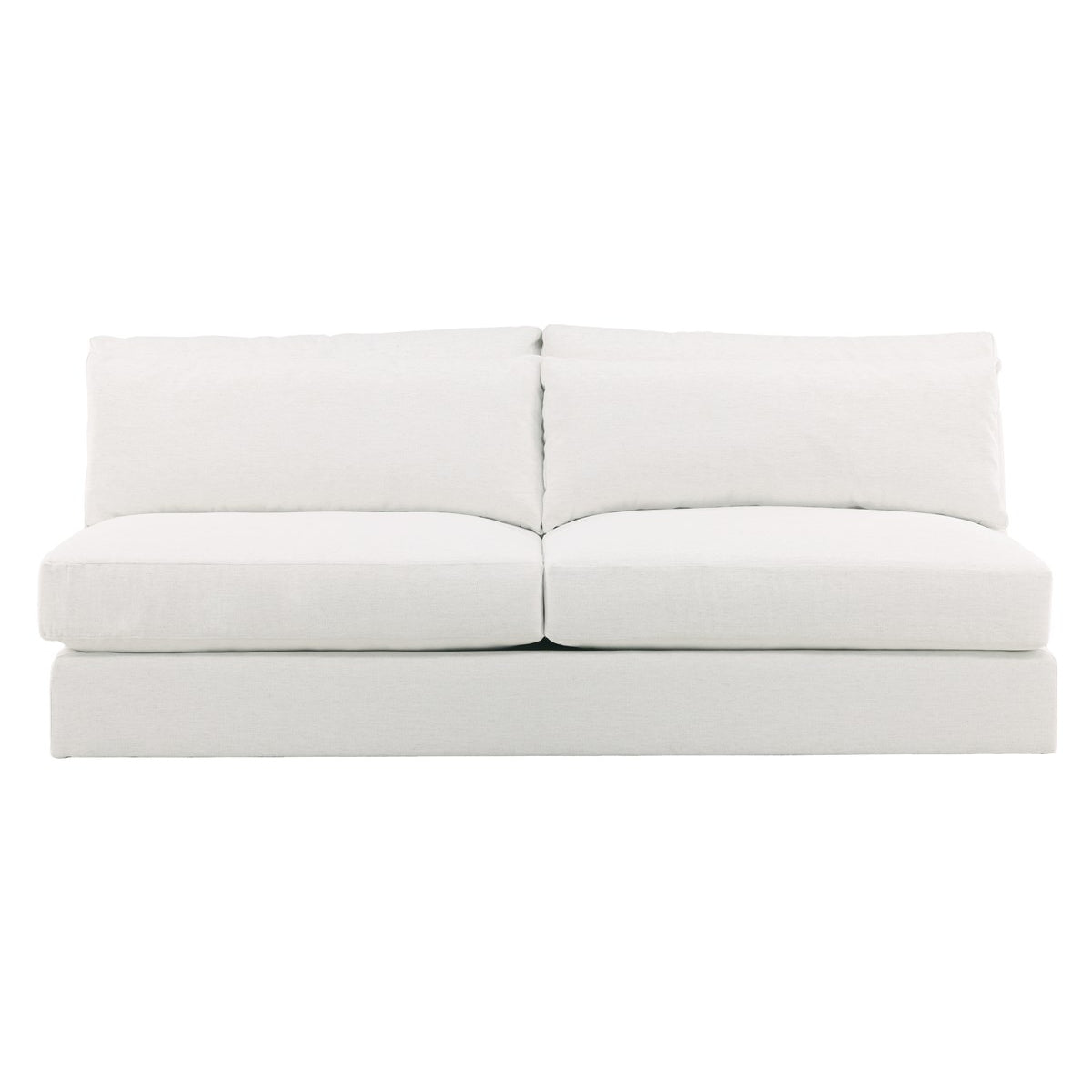 Vanguard Furniture Leone Nomad Snow Armless Two Seat Sofa