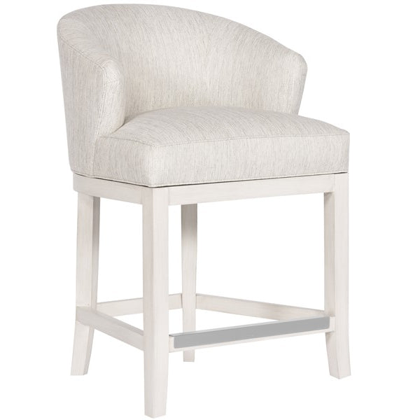 Vanguard Furniture MIY Dining Index Porcelain with Wood Flare Base Casablanca Performance Charley Counter Stool