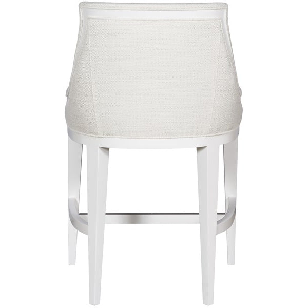 Vanguard Furniture Cove Kipri Snow Fabric with White Frost Counter Stool