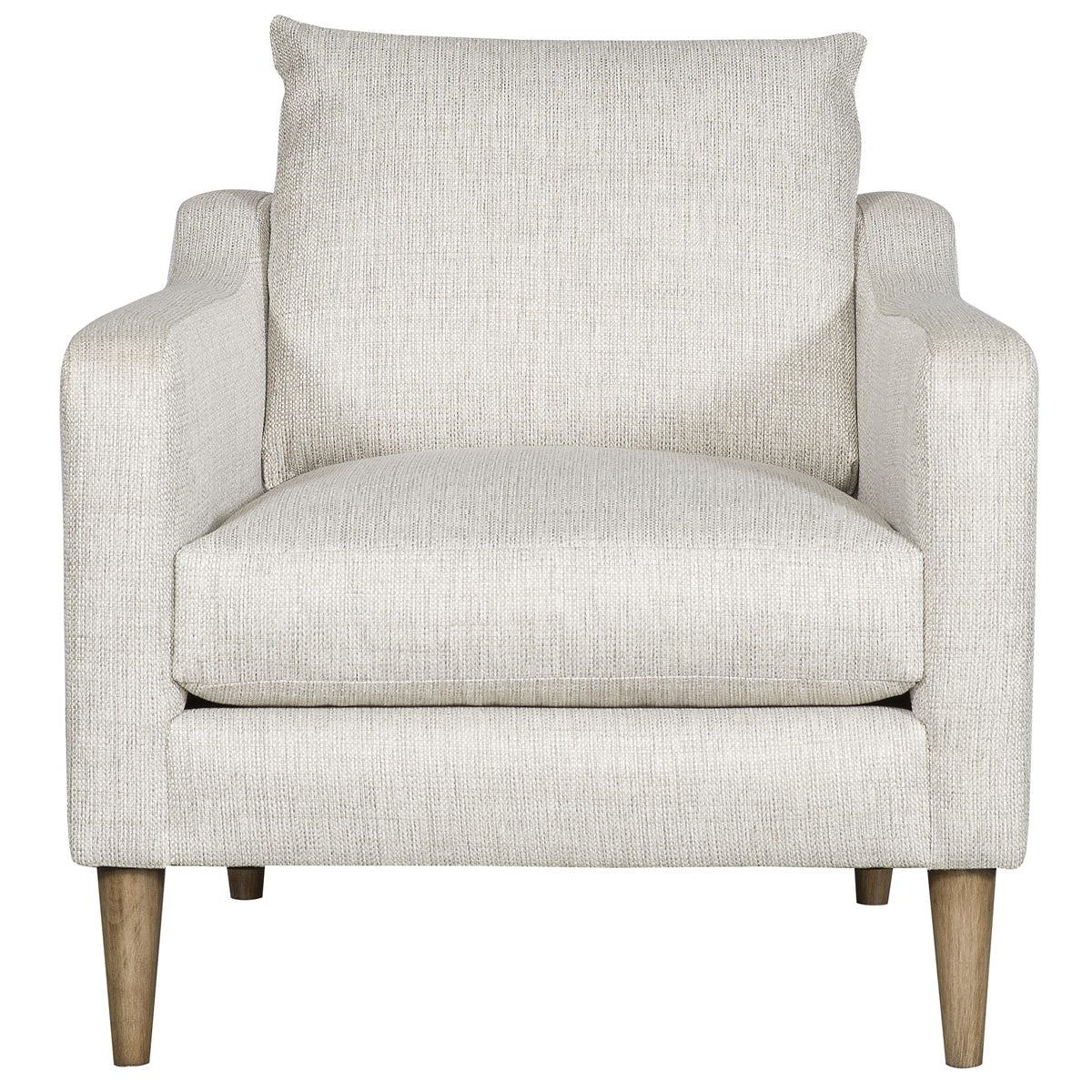 Vanguard Furniture Thea Tatz Natural Fabric with Flaxen Stone Tapered Leg Chair