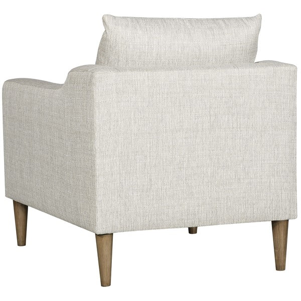Vanguard Furniture Thea Tatz Natural Fabric with Flaxen Stone Tapered Leg Chair