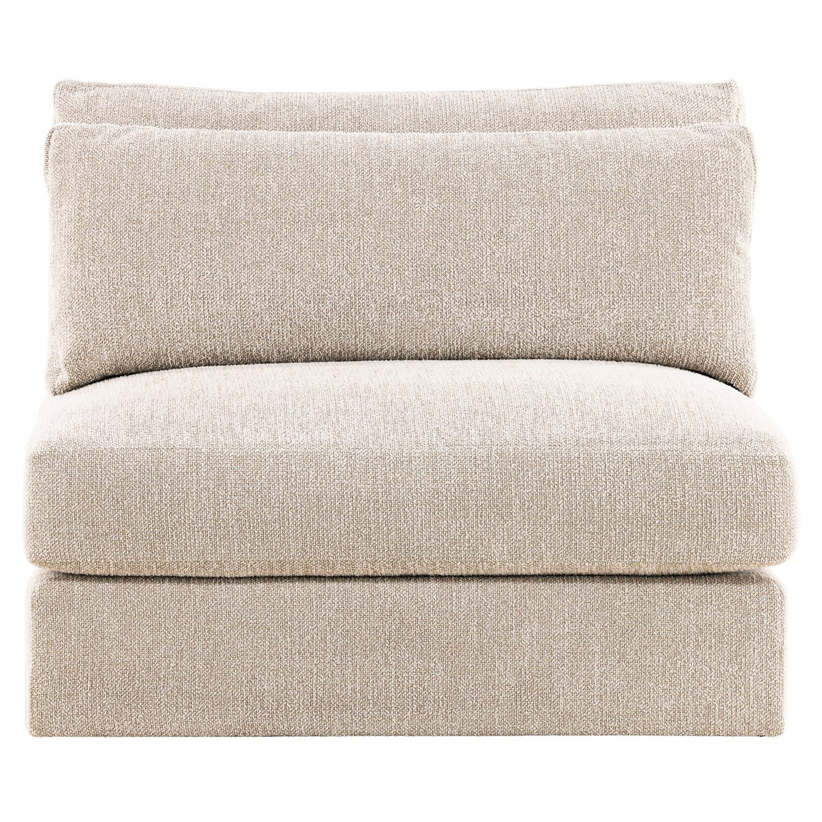 Vanguard Furniture Leone Topper Oatmeal Fabric Armless Chair
