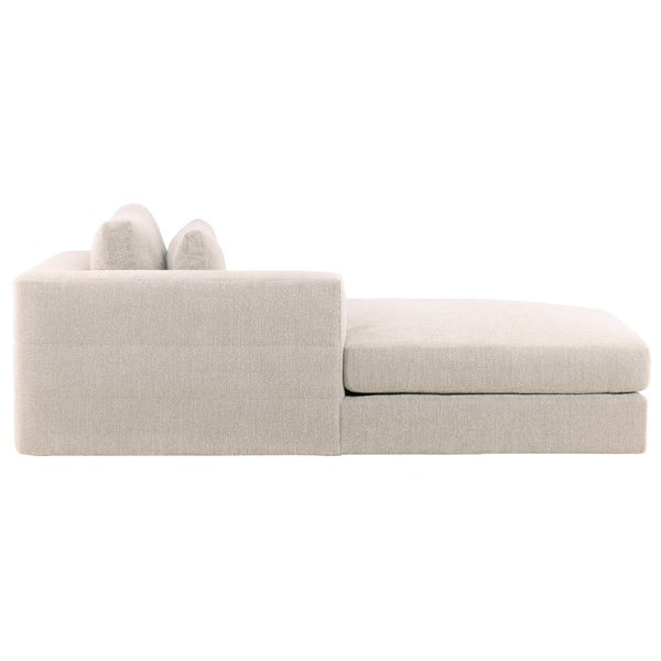 Vanguard Furniture Leone Topper Oatmeal Fabric Left Arm Chaise