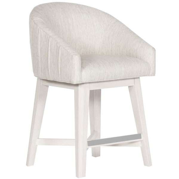 Vanguard Furniture MIY Dining Index Porcelain w/Wood Retro Swivel Base Casablanca Performance Ryder Counter Stool