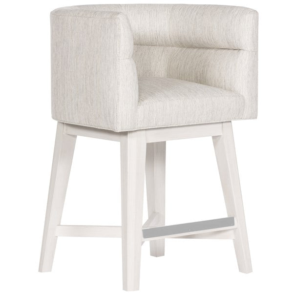 Vanguard Furniture MIY Dining Index Porcelain w/Wood Retro Swivel Base Casablanca Performance Emmett Counter Stool
