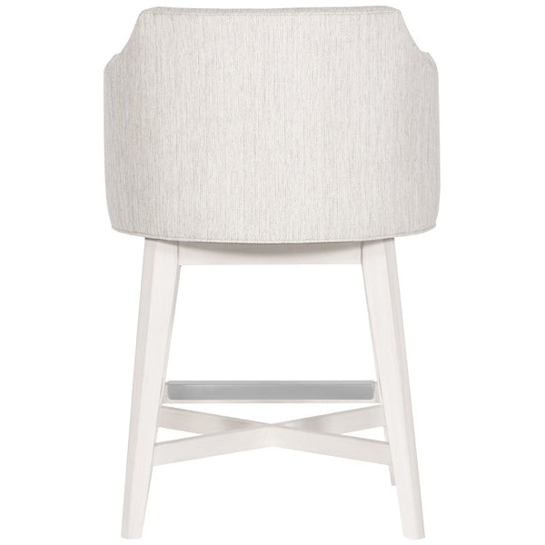 Vanguard Furniture MIY Dining Index Porcelain w/Wood Retro Swivel Base Casablanca Performance Ian Counter Stool