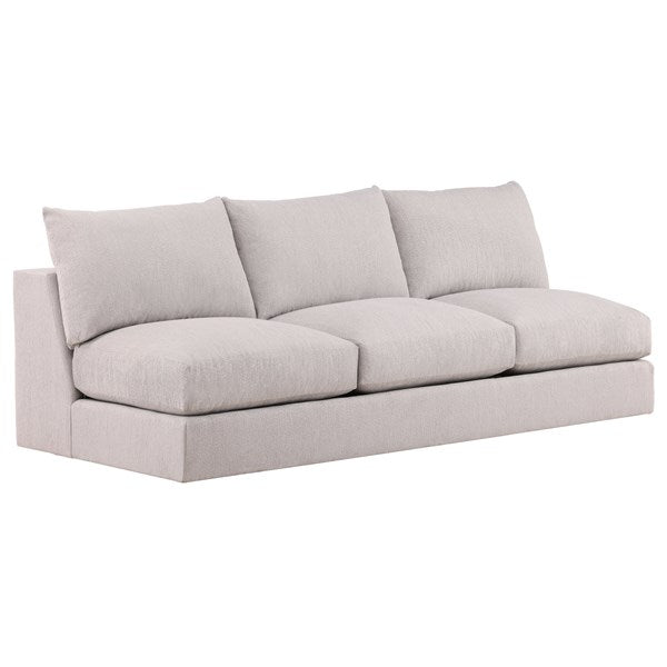 Vanguard Furniture Lucy Trackstar Nickel Armless Sofa
