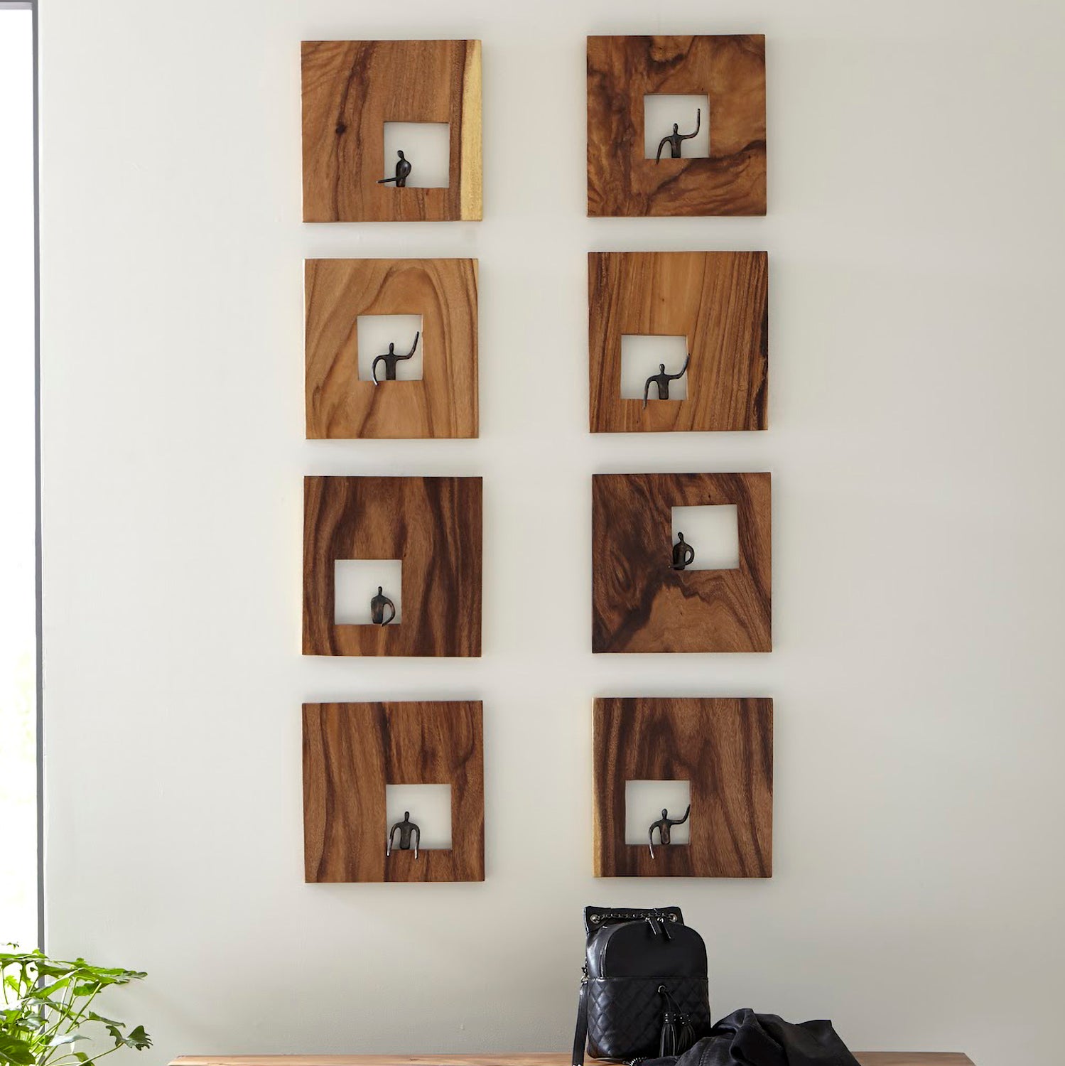 Phillips Collection Atlas Leaning Figure Square Wall Décor