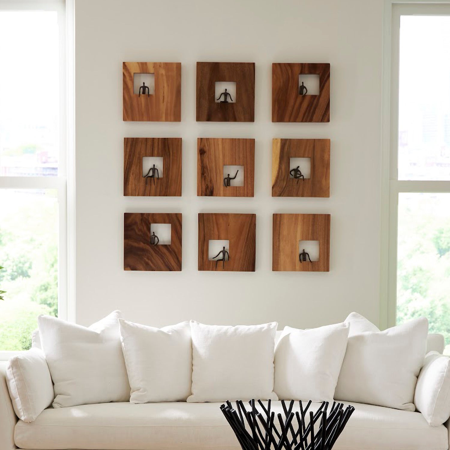 Phillips Collection Atlas Posing Figure Square Wall Décor