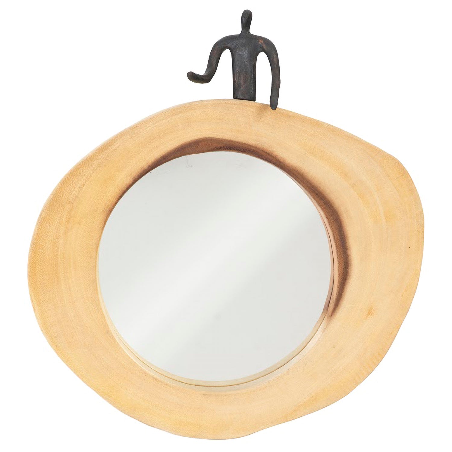 Phillips Collection Atlas Half Man Cross Cut Mirror