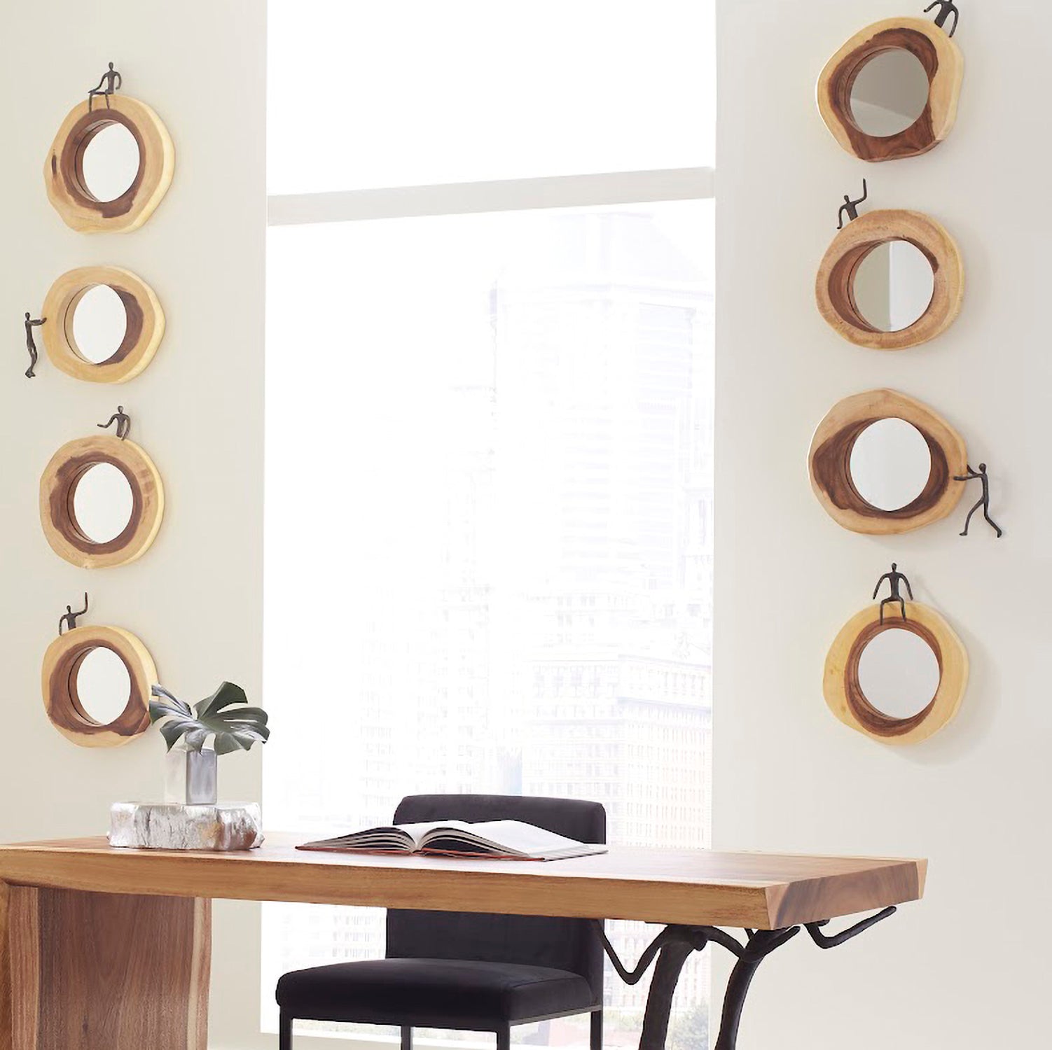 Phillips Collection Atlas Full Man Cross Cut Mirror