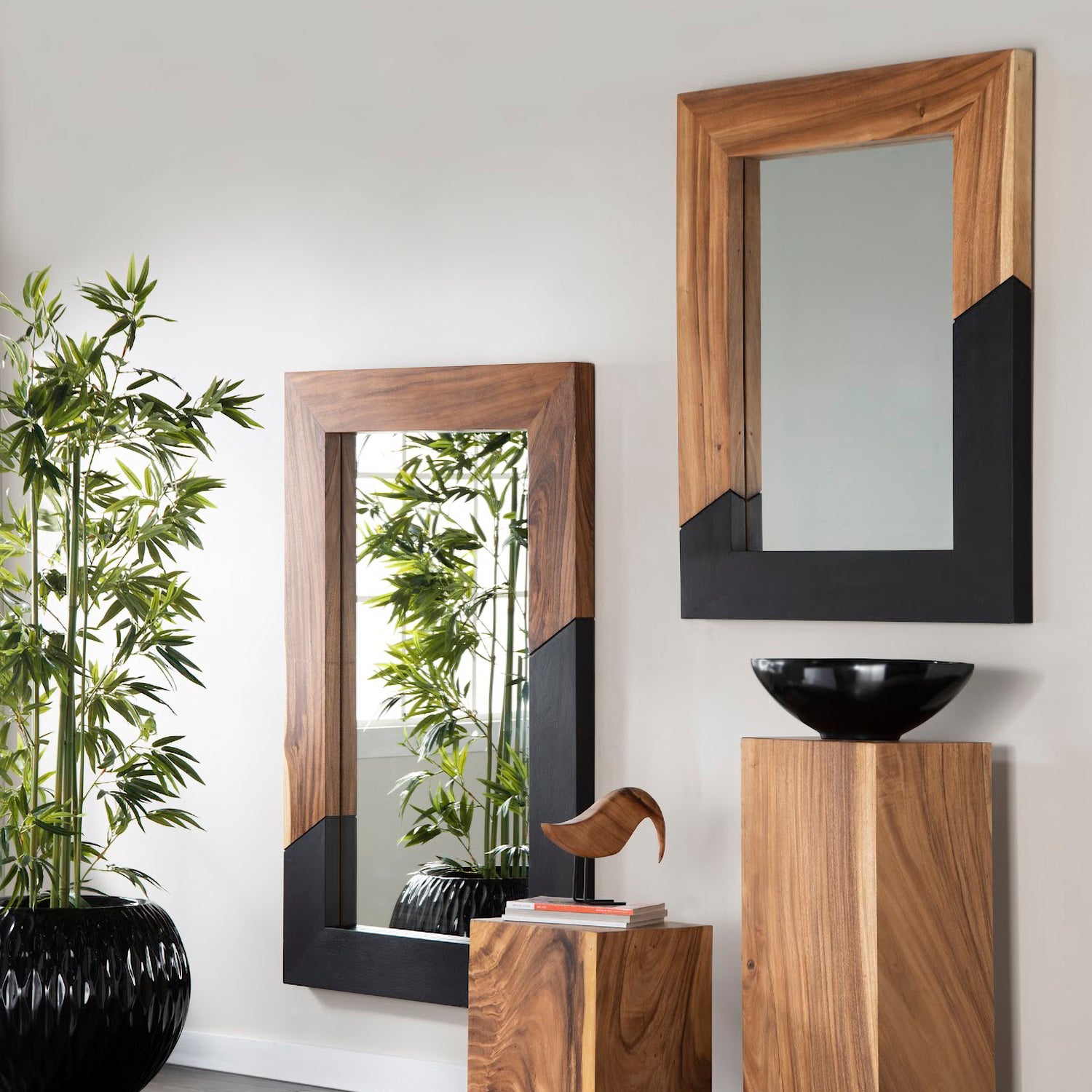 Phillips Collection Geometry Wood Mirror