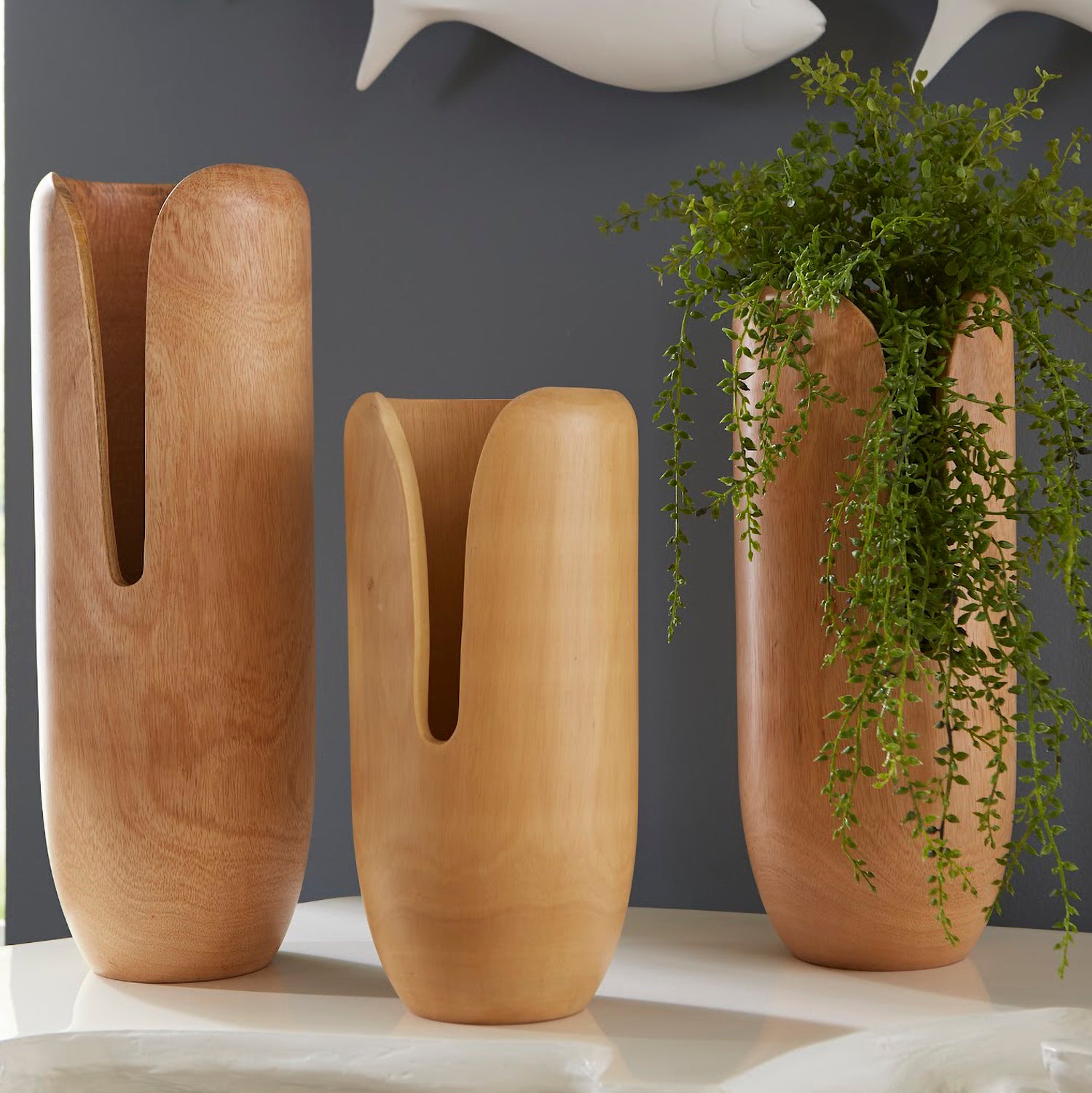 Phillips Collection Interval Wood Vase