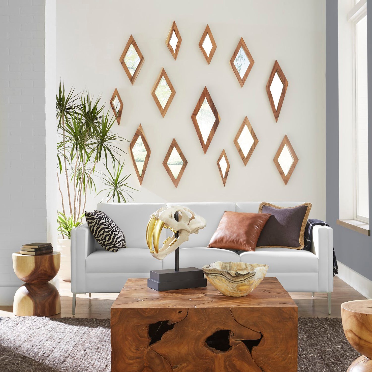 Phillips Collection Diamond Mirror