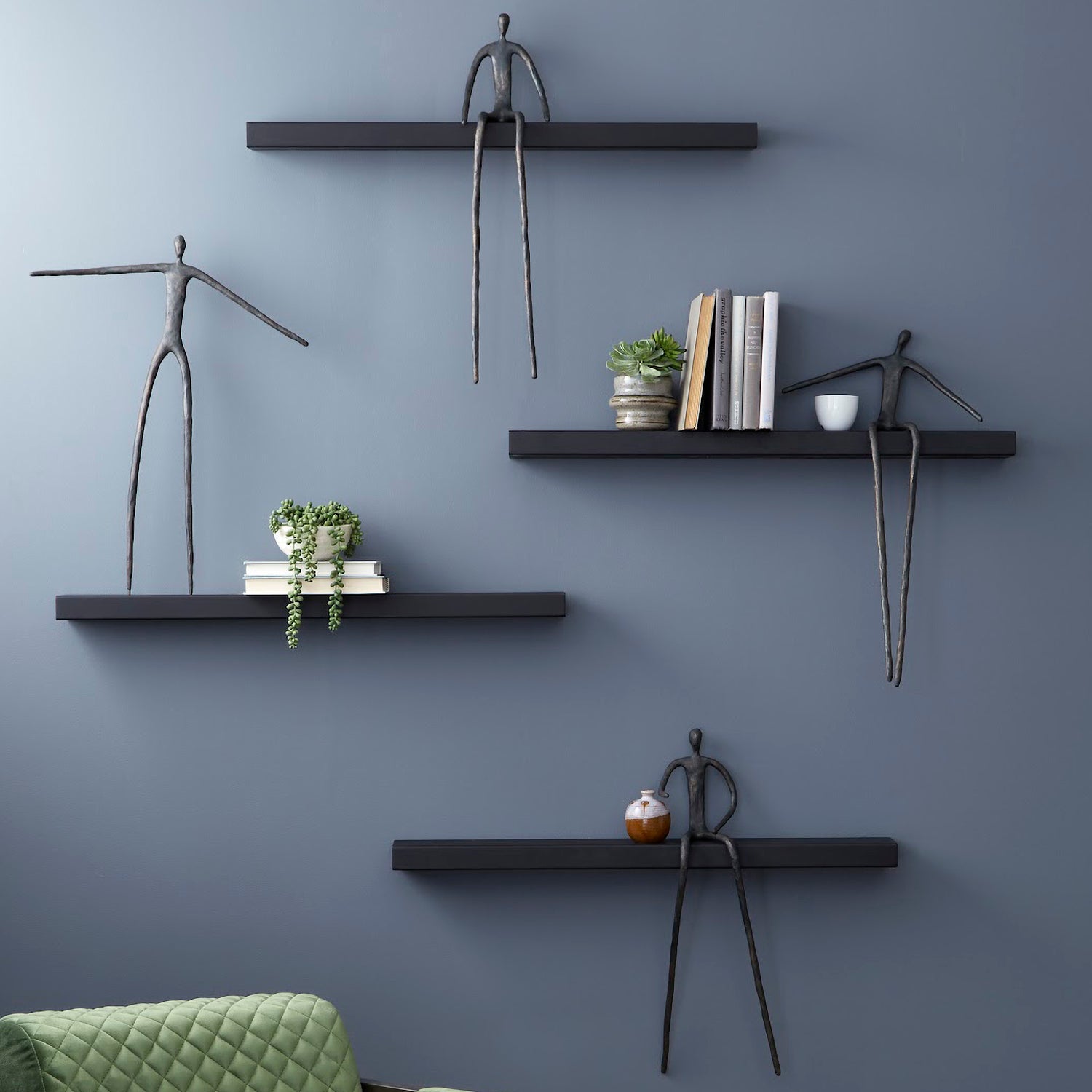 Phillips Collection Moveable Man on Shelf Wall Shelf