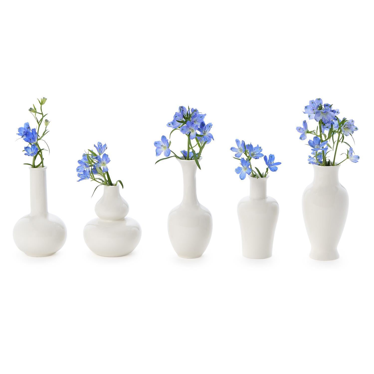 White Vase Set of 5