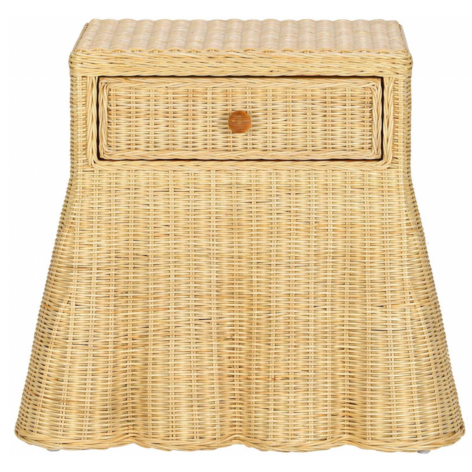 TOV Furniture Pentra Natural Rattan Nightstand With Drawer