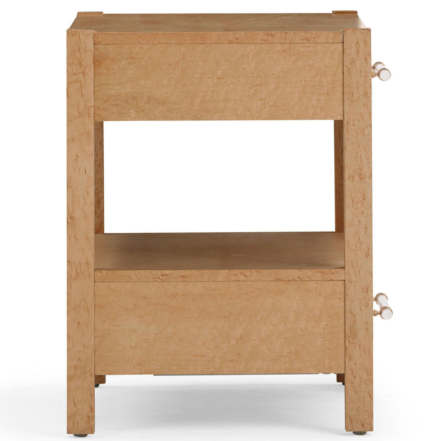 TOV Furniture Brandyss Birdseye Maple 2-Drawer Nightstand