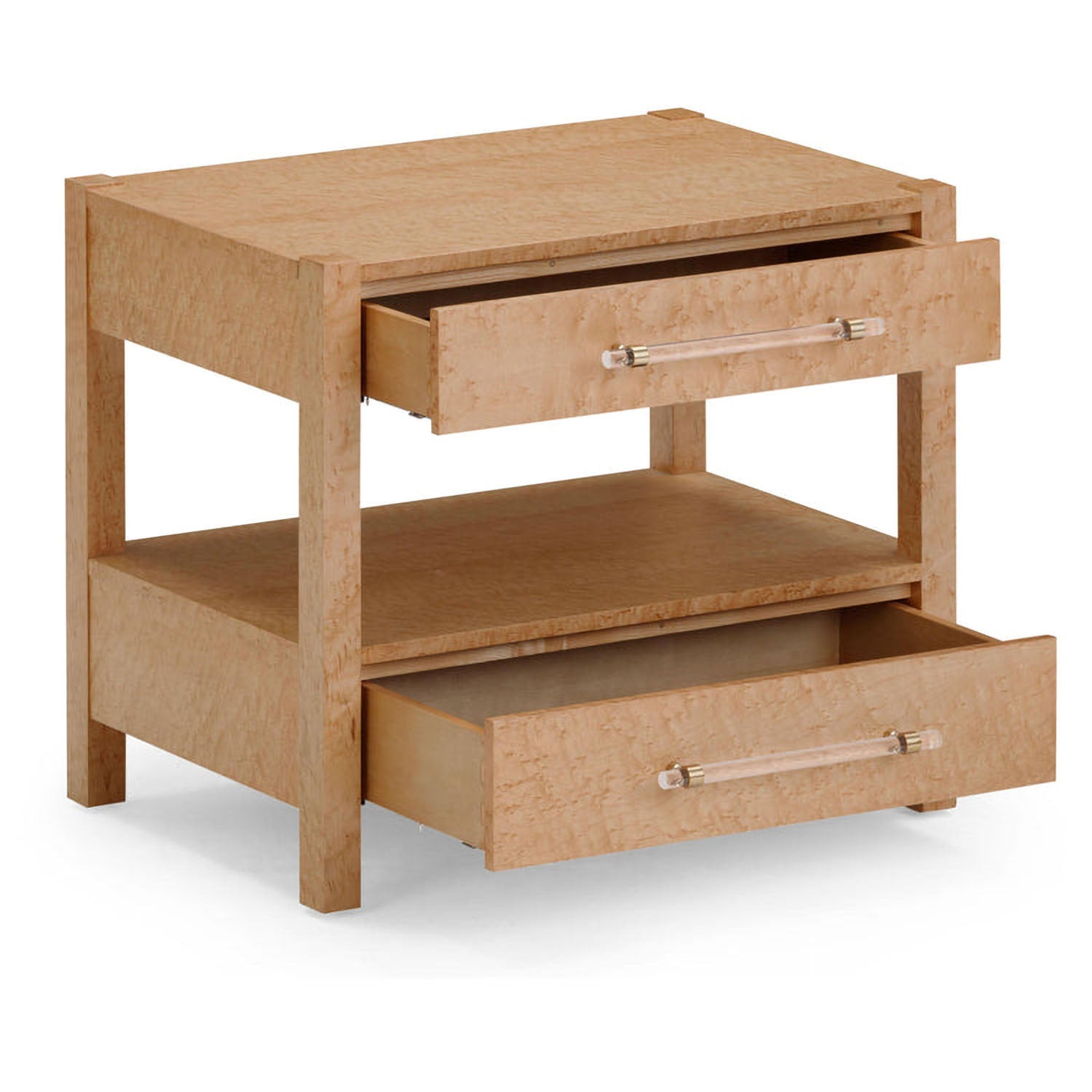 TOV Furniture Brandyss Birdseye Maple 2-Drawer Nightstand